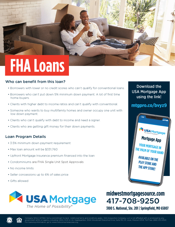 Springfield FHA Home Loans