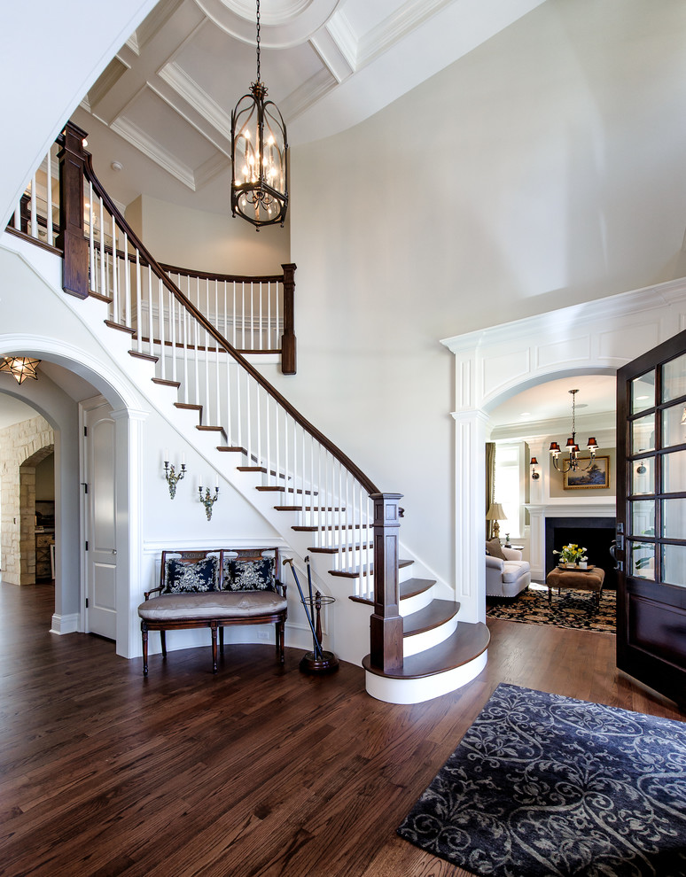 home trend two story foyer