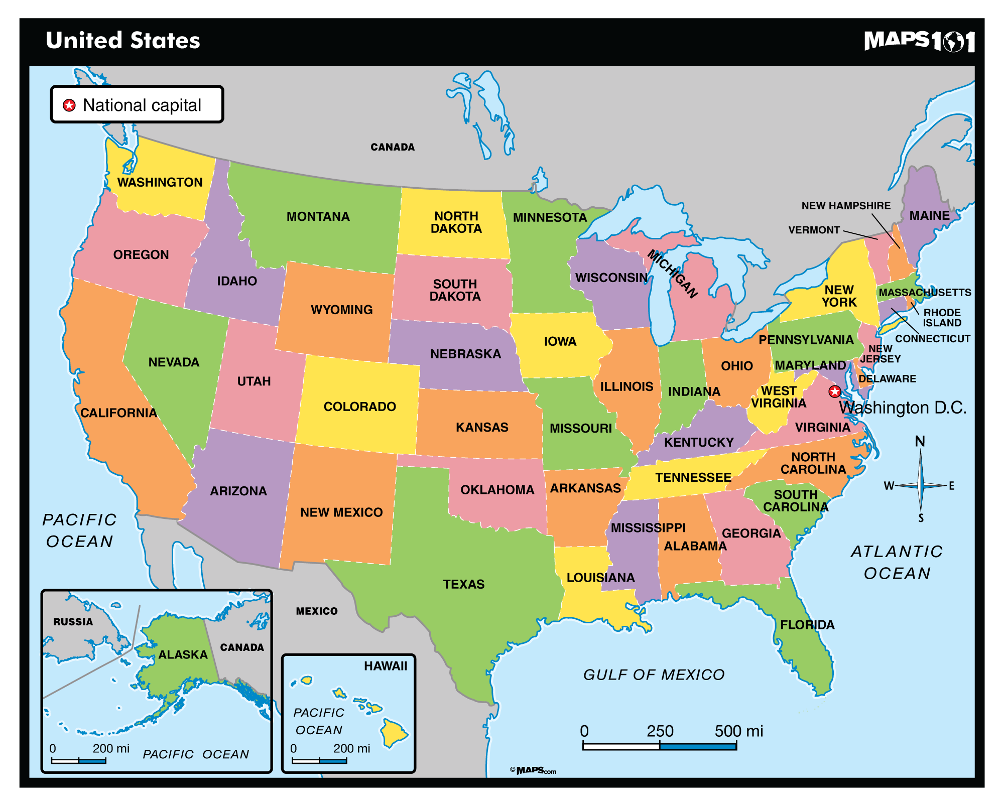 us state map